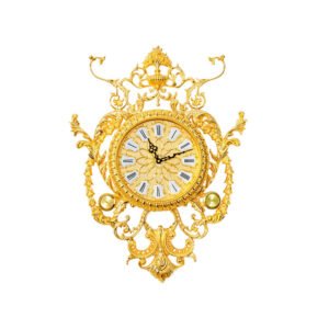 European Design Wall Clock Luxury Decoration Wall Clocks Handmade Golden Antique Style Wall Clock