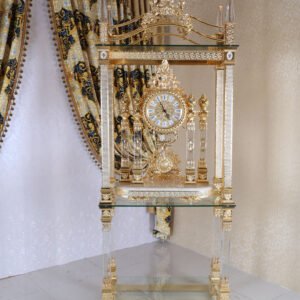 Classical Luxury Design Multi-storey Hotel Livingroom Shop Commodity Shelf Golden Copper Material Decoration Frame