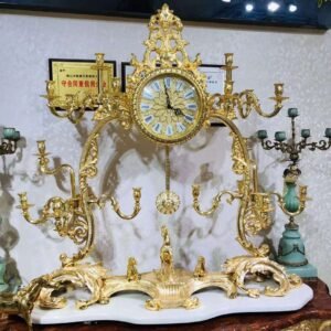 Hot-selling European Style Luxury and Fancy Classical Roman Digital Table Clock Hotel Home Decoration