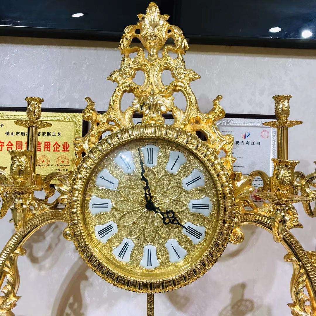 Hot-selling European Style Luxury and Fancy Classical Roman Digital Table Clock Hotel Home Decoration - Image 3